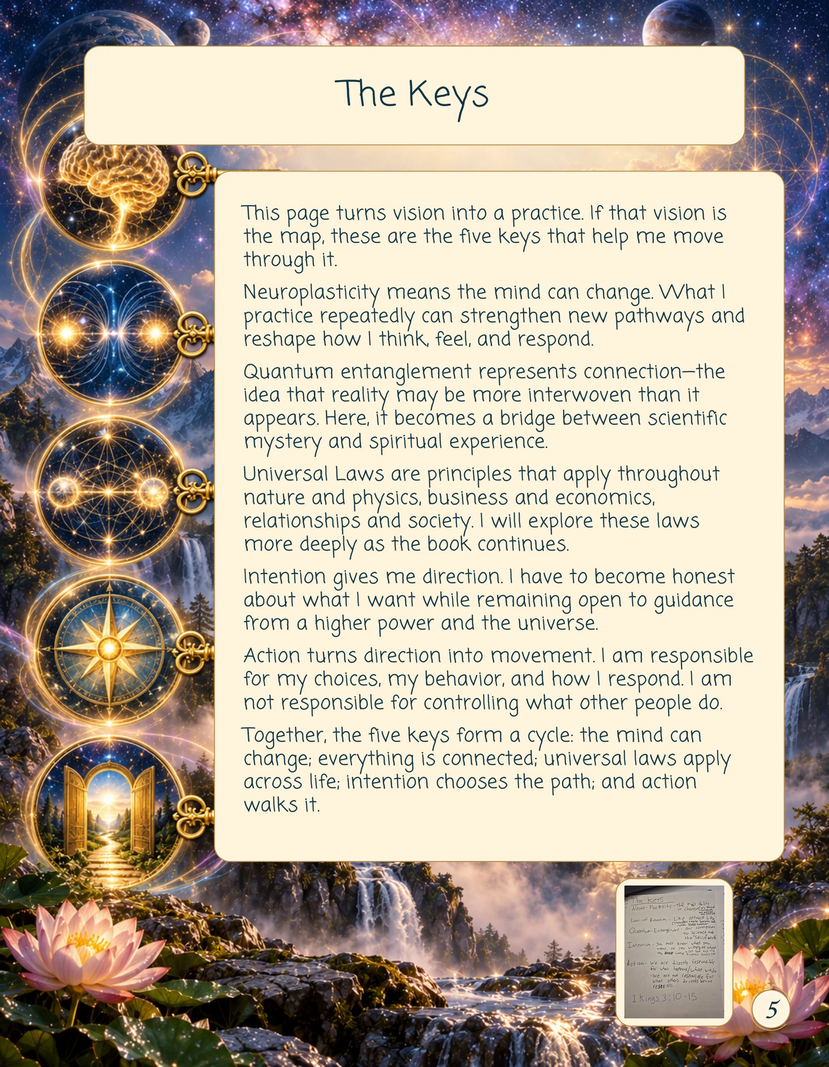 The Keys — book page 5